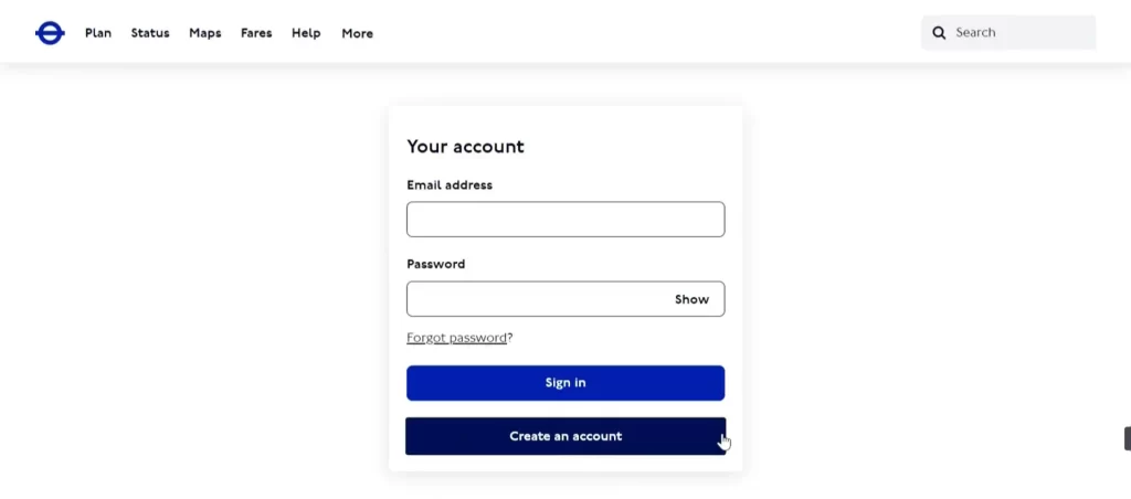 Oyster Card Login